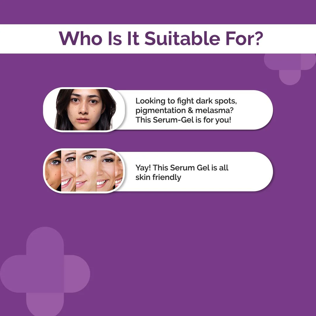 1% Kojic + Arbutin Night Repair Face Serum-Gel - 50g - Image 4