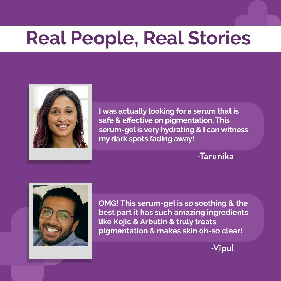 1% Kojic + Arbutin Night Repair Face Serum-Gel - 50g - Image 6