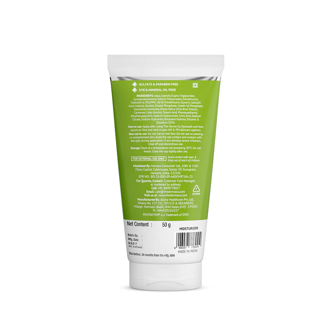 1% Salicylic Acid Oil-Free Moisturizer For Face with Oat Extract  - 50g - Image 8