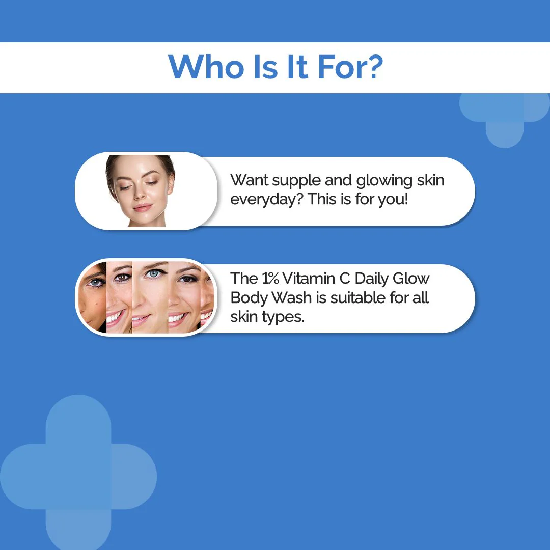 1% Vitamin C Daily Glow Body Wash with Kojic Acid & Arbutin - 250 ml - Image 7