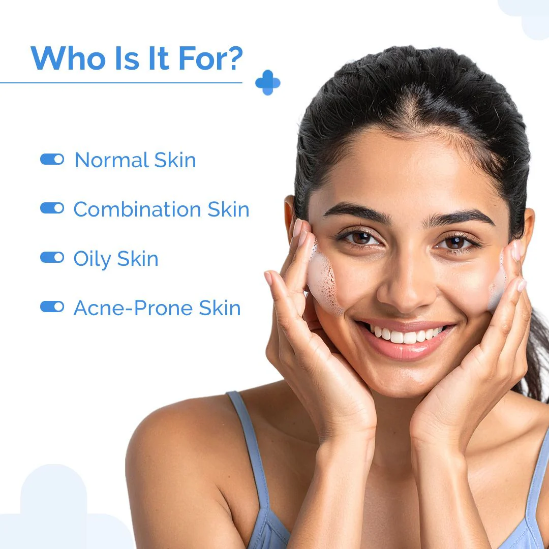 2% Sali-Cinamide Anti-Acne Face Wash with 2% Salicylic Acid & 2% Niacinamide - 80ml - Image 3