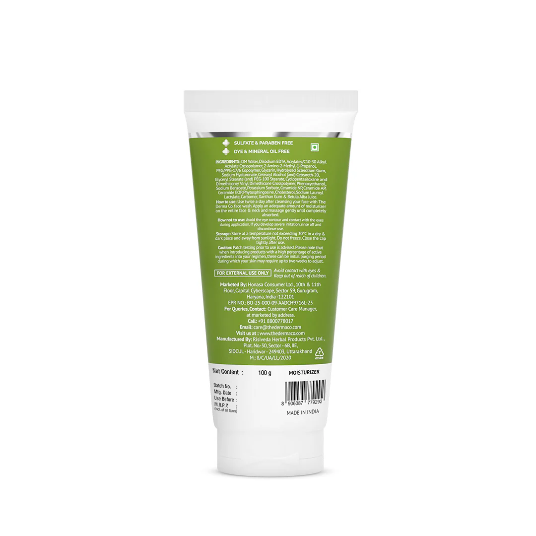 Oil-Free Daily Face Moisturizer With Hyaluronic Acid, Ceramides & Multivitamins for Non-Greasy & Hydrated Skin - 100g - Image 8