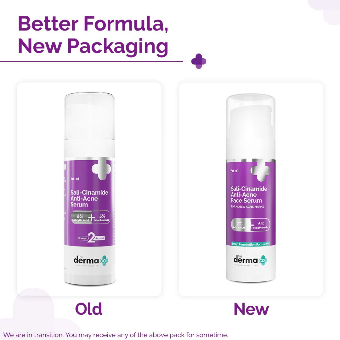 Sali-Cinamide Anti-Acne Serum with 2% Salicylic Acid & 5% Niacinamide - 30ml - Image 4