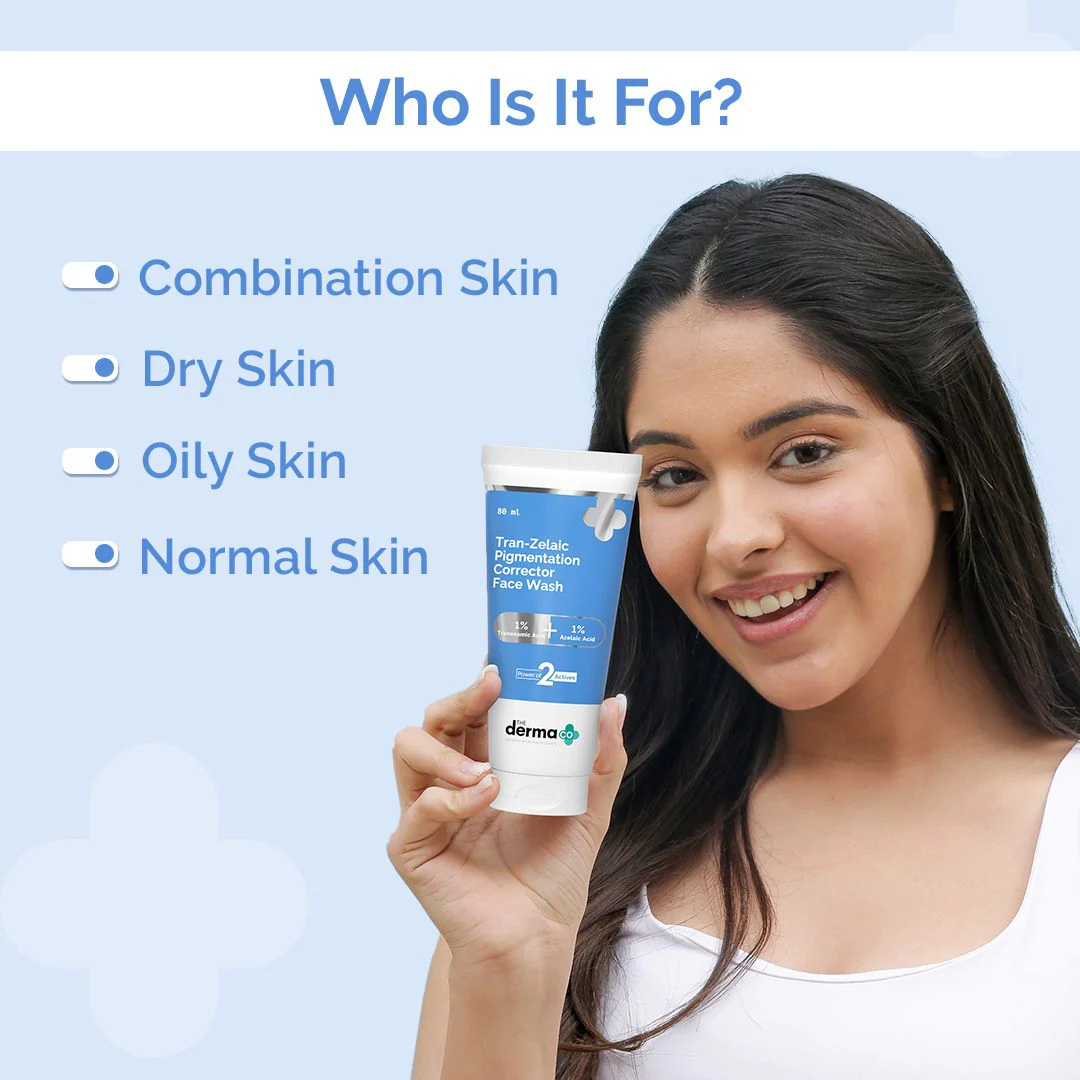 Tran-Zelaic Pigmentation Corrector Face Wash with Tranexamic Acid & Azelaic Acid - 80 ml - Image 3