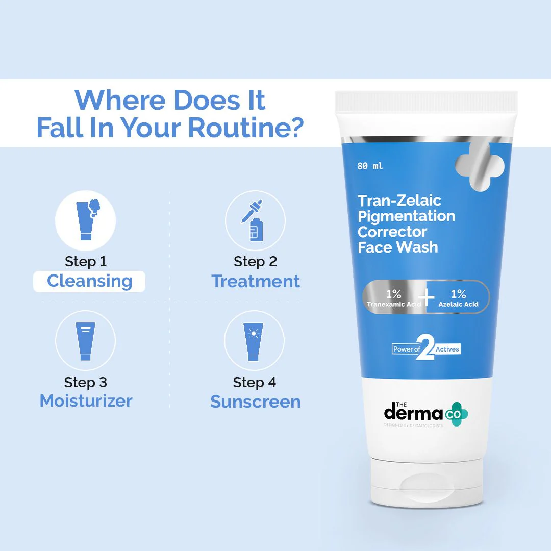 Tran-Zelaic Pigmentation Corrector Face Wash with Tranexamic Acid & Azelaic Acid - 80 ml - Image 4